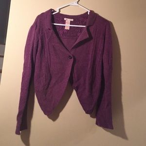 Cute and comfy purple cardigan