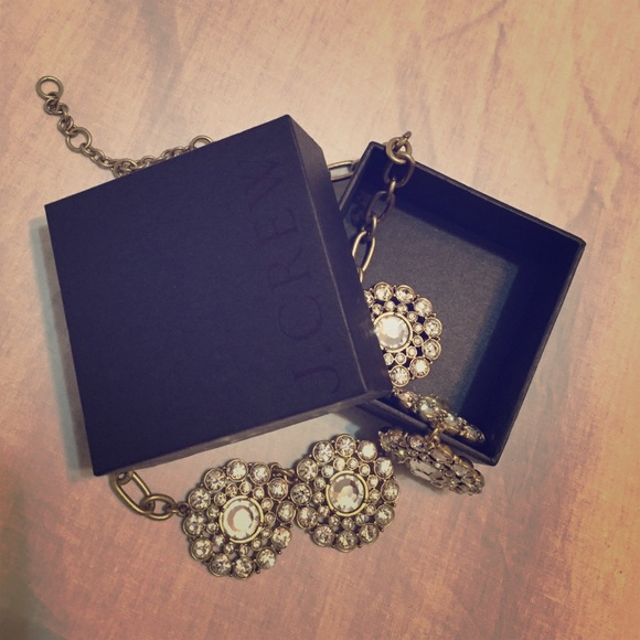 J.Crew crystal circle necklace