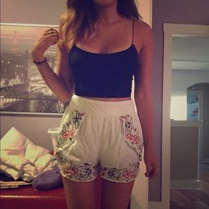 Pins and Needles Embroidered Shorts