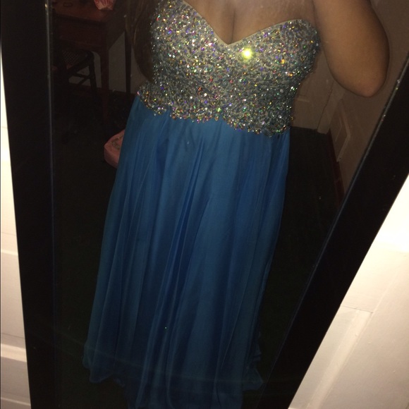 Blush prom dress