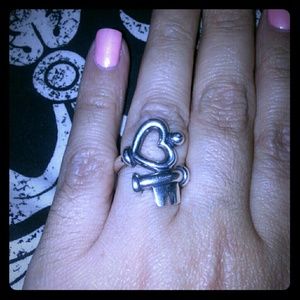 James Avery Key to my heart ring