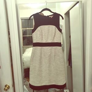 Banana Republic white/grey/black dress