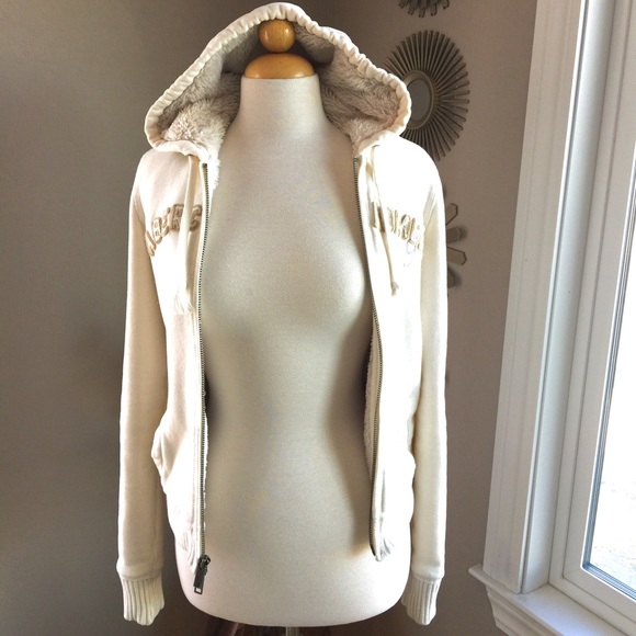 Abercrombie Sherpa fur lined Hoodie.