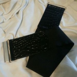 💎Sophisticated Black Belt w/ Alligator Print💎