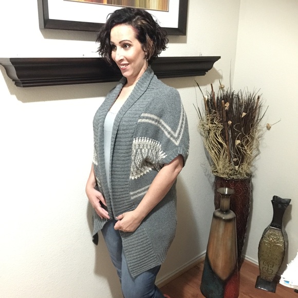 GAP Sweaters - Gray Wool Tribal sweater