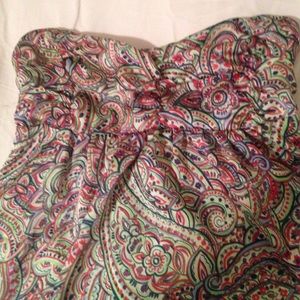 Strapless shirt