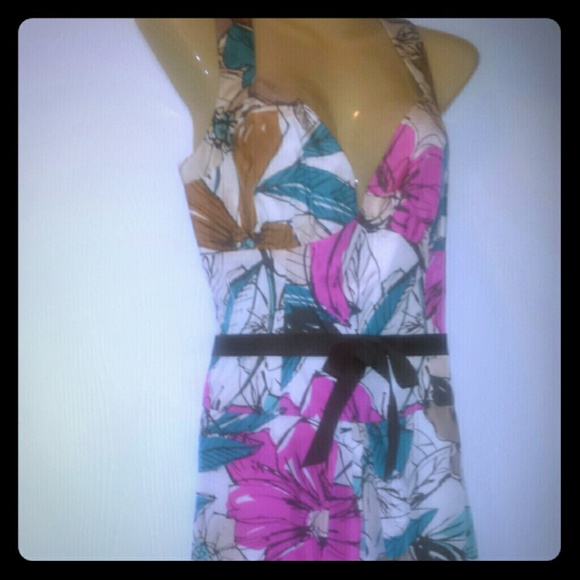 Colorful Flower print BCBG dress - Picture 1 of 2