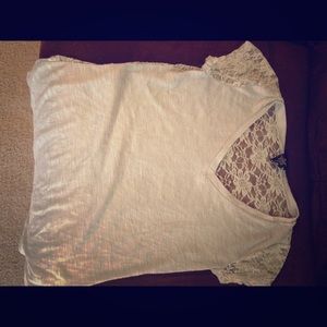 Sheer, all lace back shirt