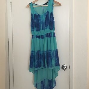 blue and real dress