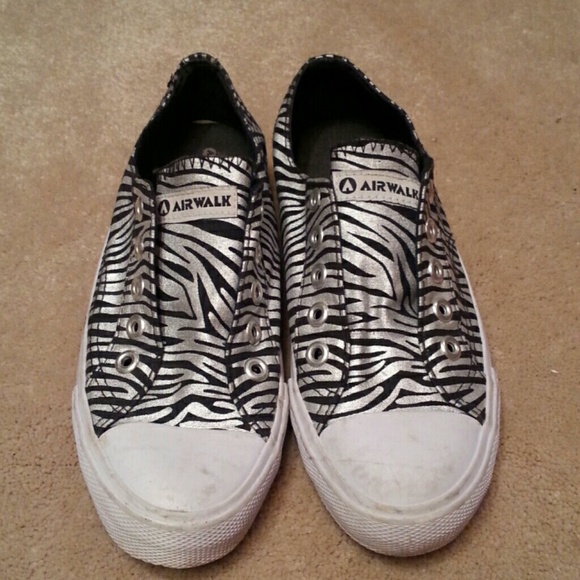 Airwalk Metallic  Zebra Print Shoes