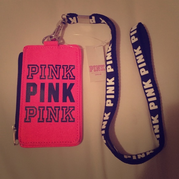 PINK Victoria's Secret Lanyard w/ cardholder