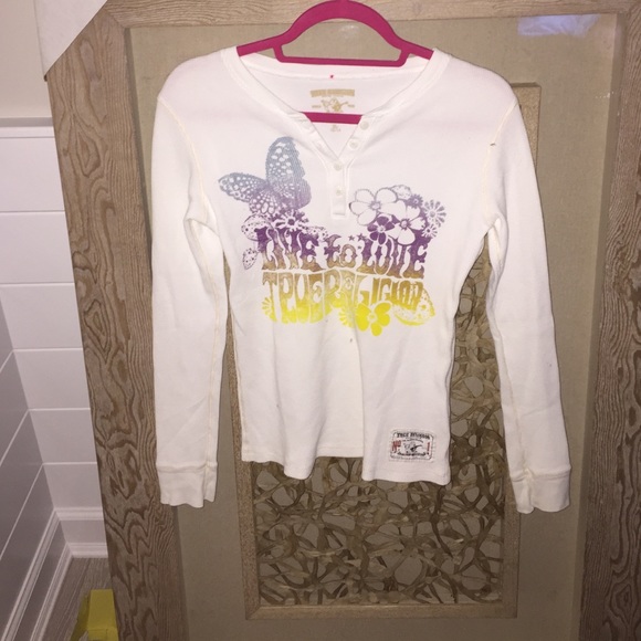 True religion waffle shirt