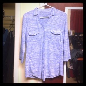 Blue & White Sonoma Lifestyle Blouse