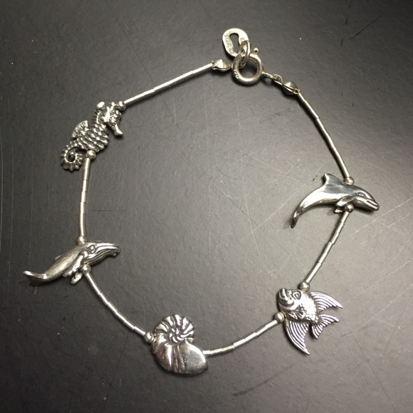 Sterling SeaLife bracelet by designer Kabana