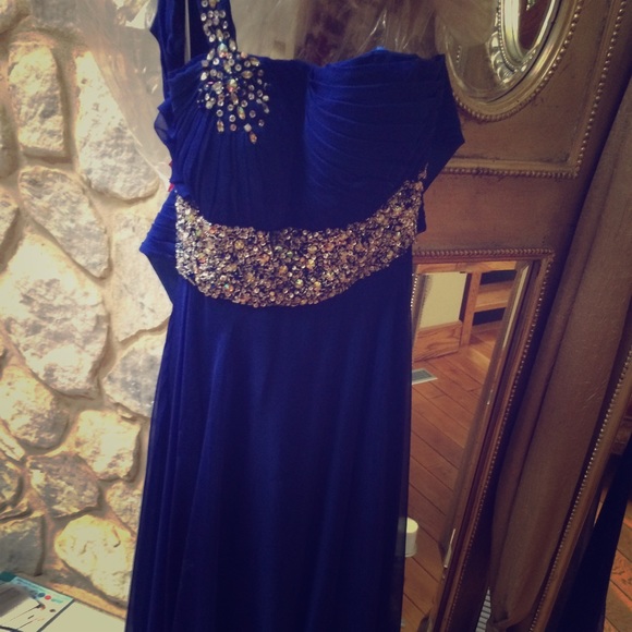Royal blue dress