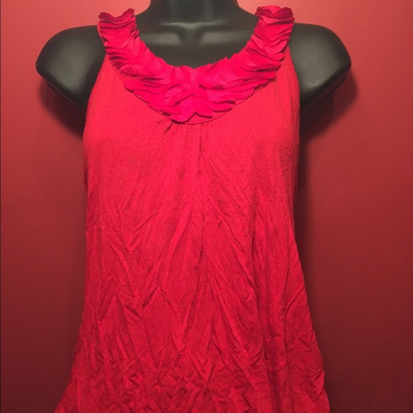 Banana Republic Red Sleeveless Top