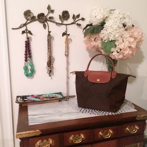 Brown Longchamp Le Pliage Tote 'Mini'