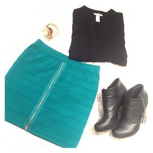 Turquoise skirt