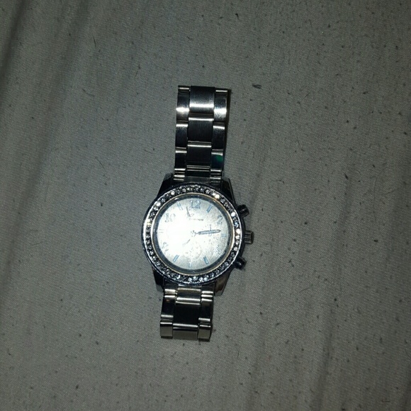 Silver Geneva watch
