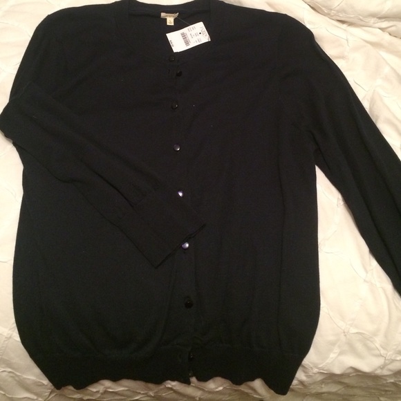 Navy J Crew Cardigan