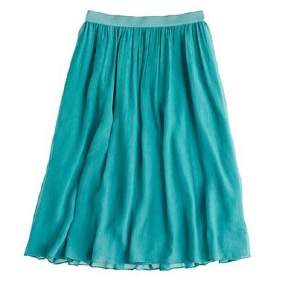 J. Crew Dresses & Skirts - 💥SALE💥J. Crew Teal Crinkle Skirt.