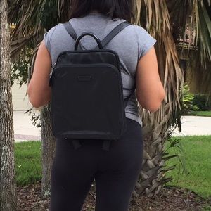 Tignanello Leather Backpack - BLACK