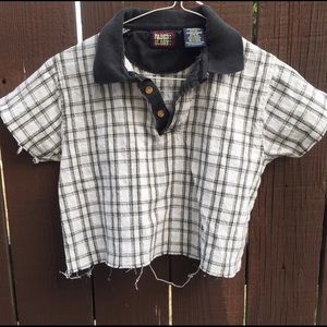 Frayed Cropped Boys T-shirt