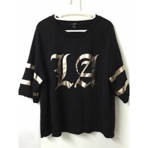 Forever 21 Gold/Black L.A. Top