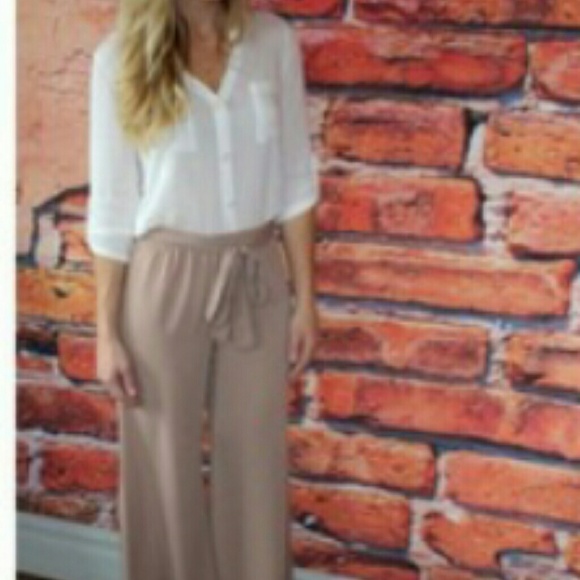 Cream pants