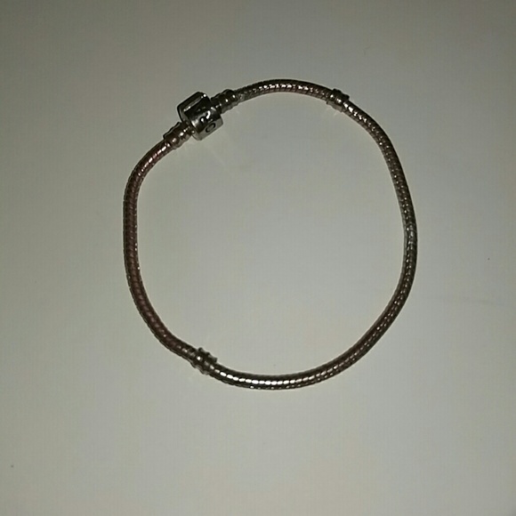 Silver Pandora bracelet, 8"