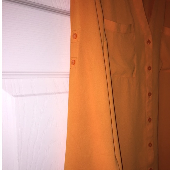Orange button down - Picture 3 of 3