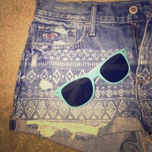 Teal & White Sunglasses