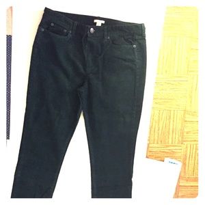 J.Crew green high rise skinny Cords Sz 32R