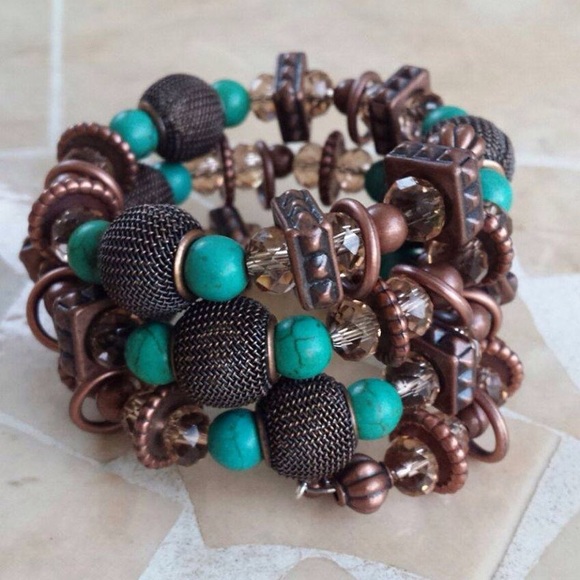 Crystal Turquoise Wrap Bracelet 💙