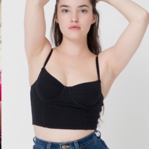 NWOT- AA underwire bustier crop top