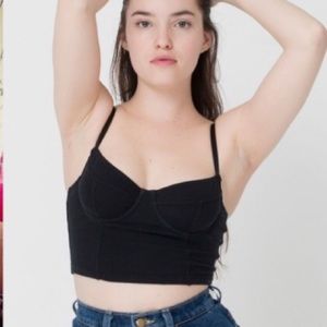 NWOT- AA underwire bustier crop top