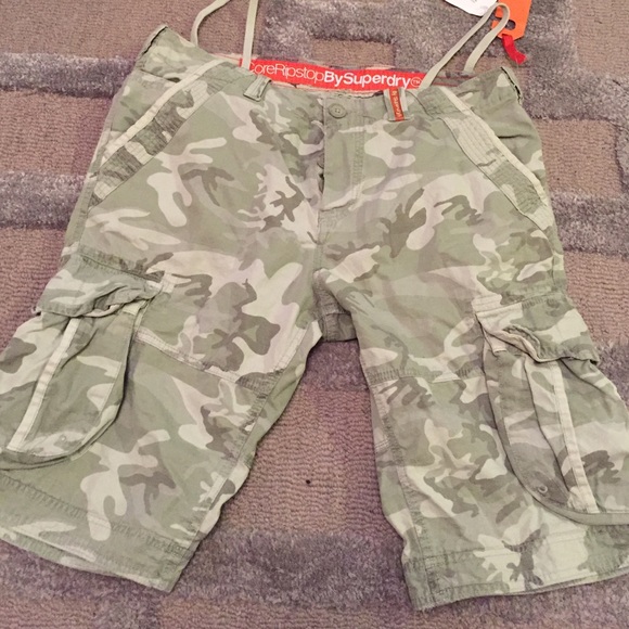 Men's new with tags SUPERDRY camo shorts