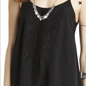 BCBGeneration Black embroidered dress