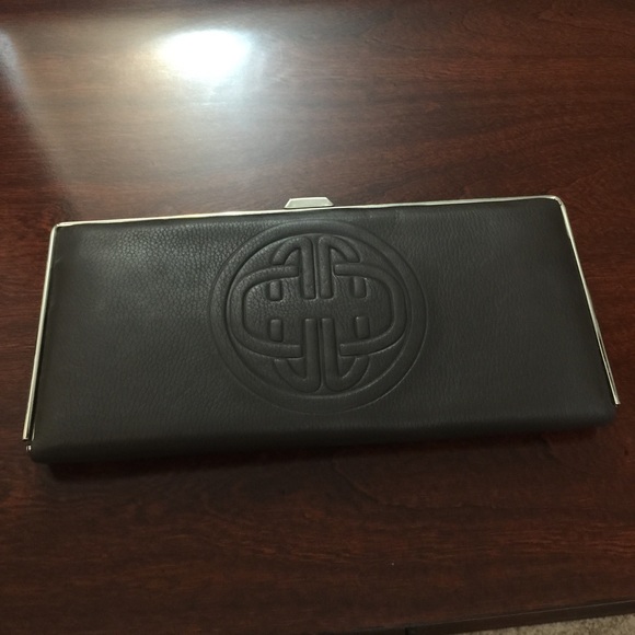 Kate Landry brown clutch