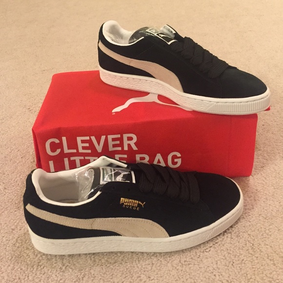 Men's Puma Suede Classic Black-White