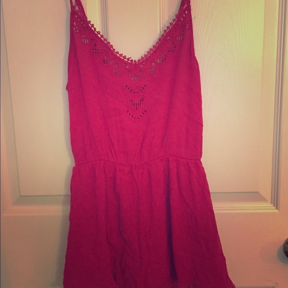 Hot pink Romper