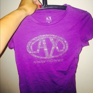 Purple Armani t shirt