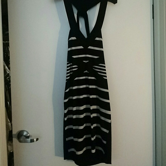 Fun Dress  sexy black and tan figure flattering