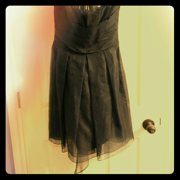 Vera Wang purple chiffon dress