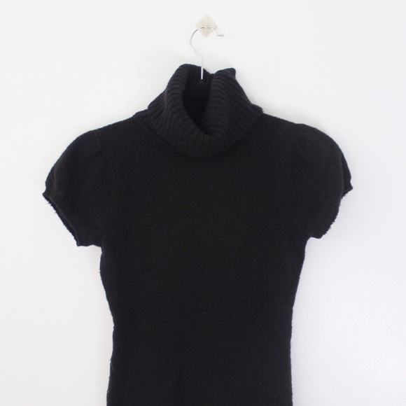 Cashmere short sleeve turtleneck