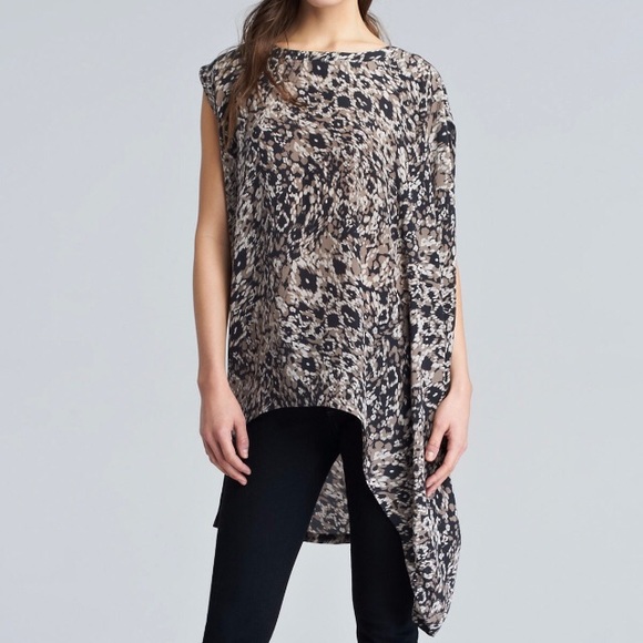 Rachel Zoe silk drape top NWOT