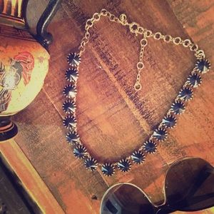 J.crew black stone statement necklace