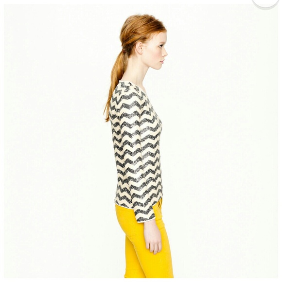 JCREW sequin long sleeve shirt! - Picture 2 of 4