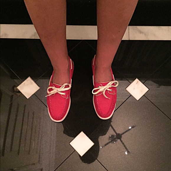 Tommy Hilfiger Red Boat Shoes