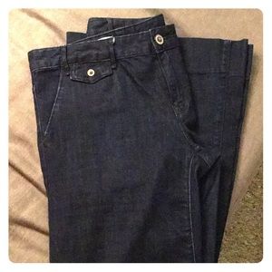 Gap Modern Trouser wide-leg flare dark denim